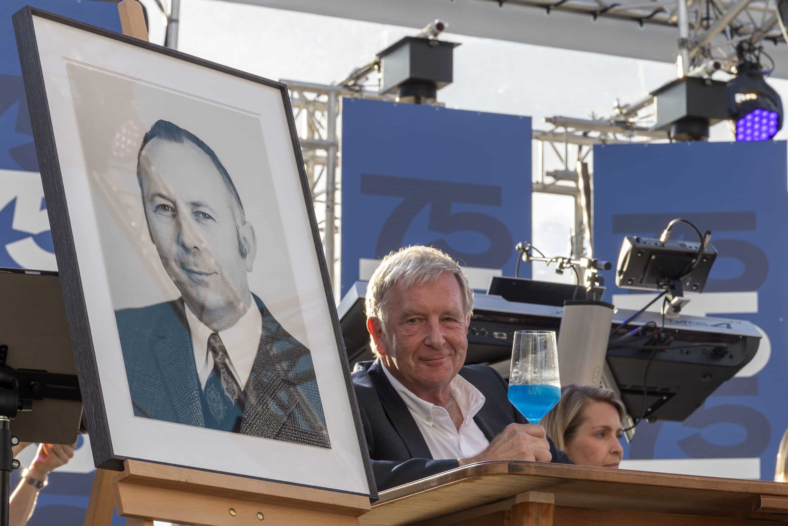 Helmut Giesers bei seiner Rede zum 75-jährigen Filmjubiläum