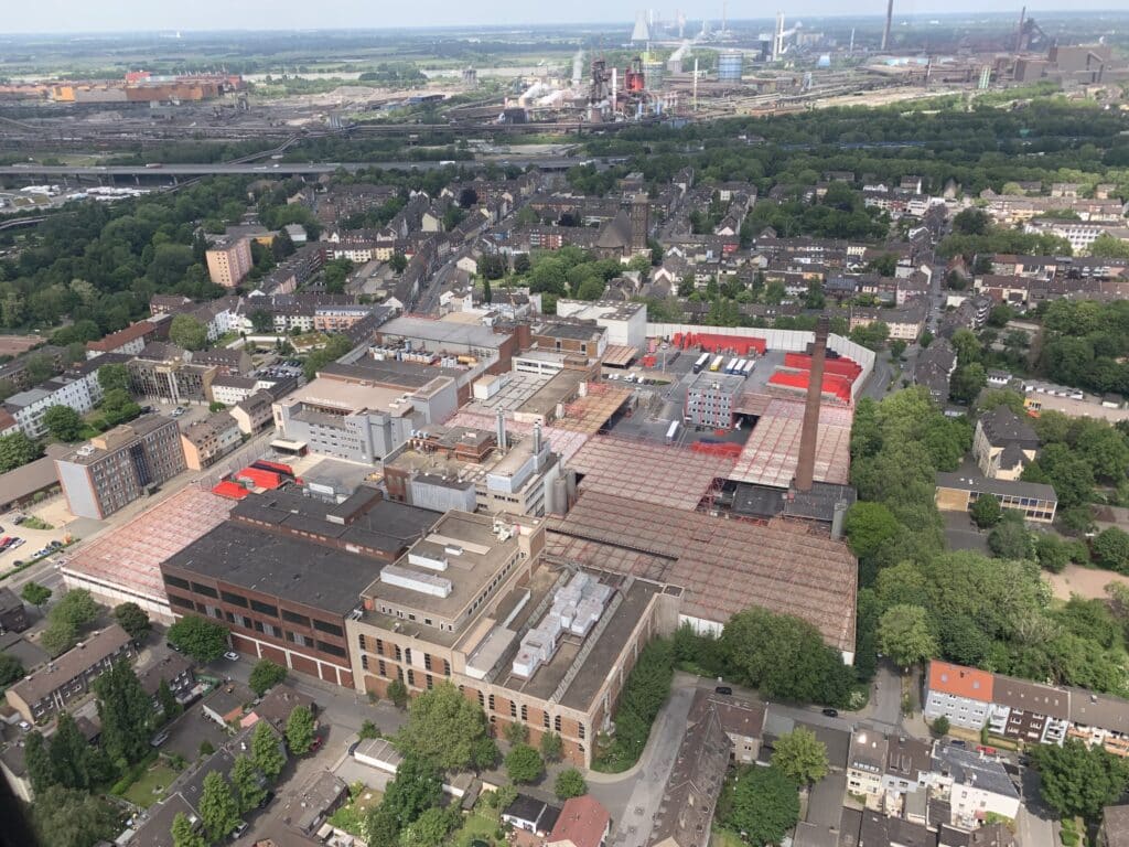 Luftaufnahme König Brauerei in Duisburg
